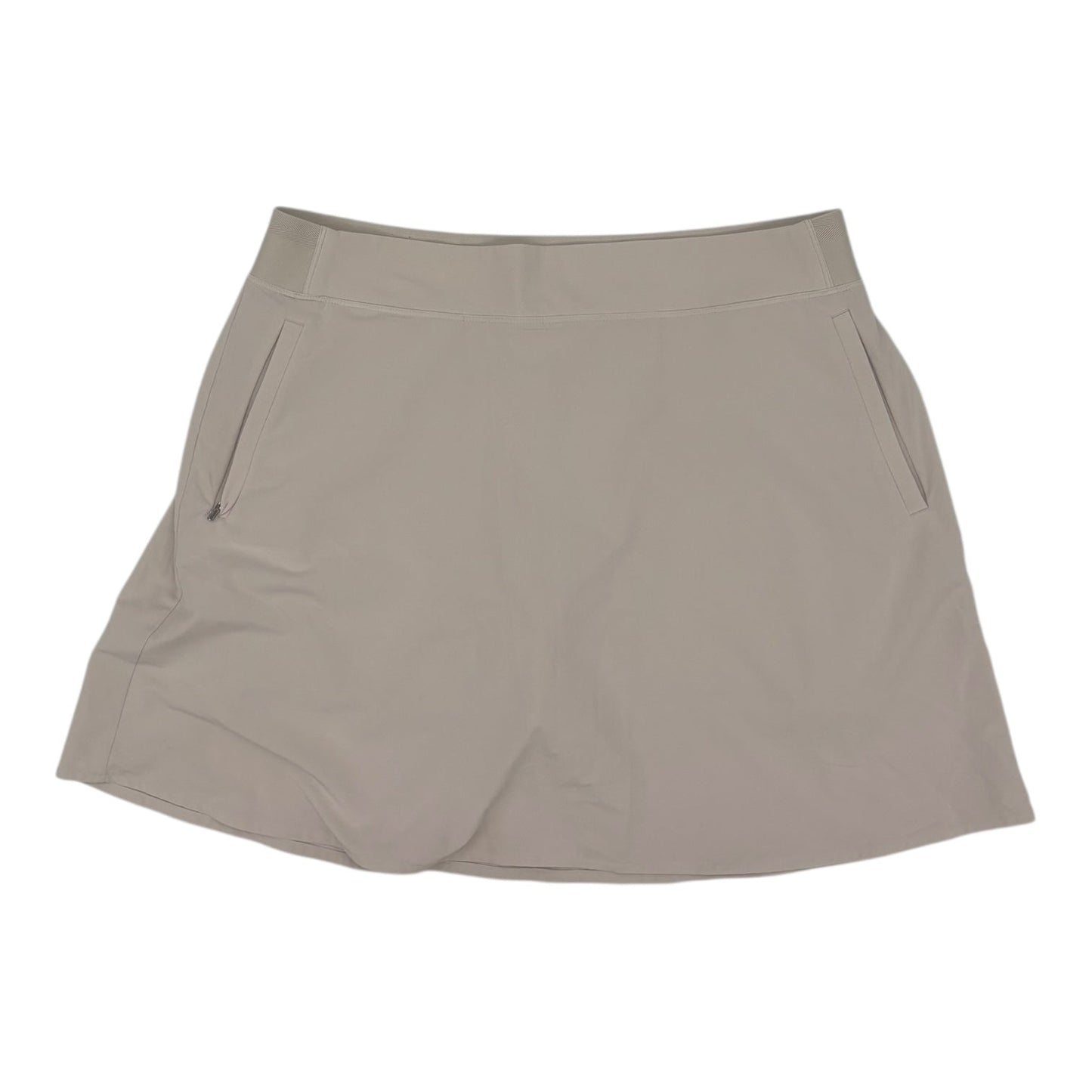 Athletic Skort By Athleta In Tan, Size:L