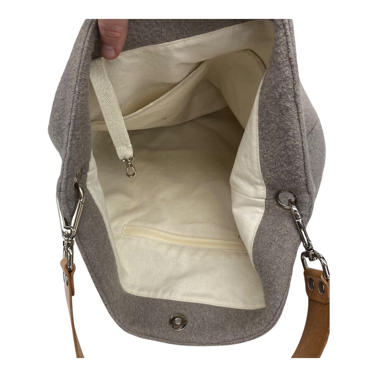 Handbag By Cmc In Grey, Size:Medium