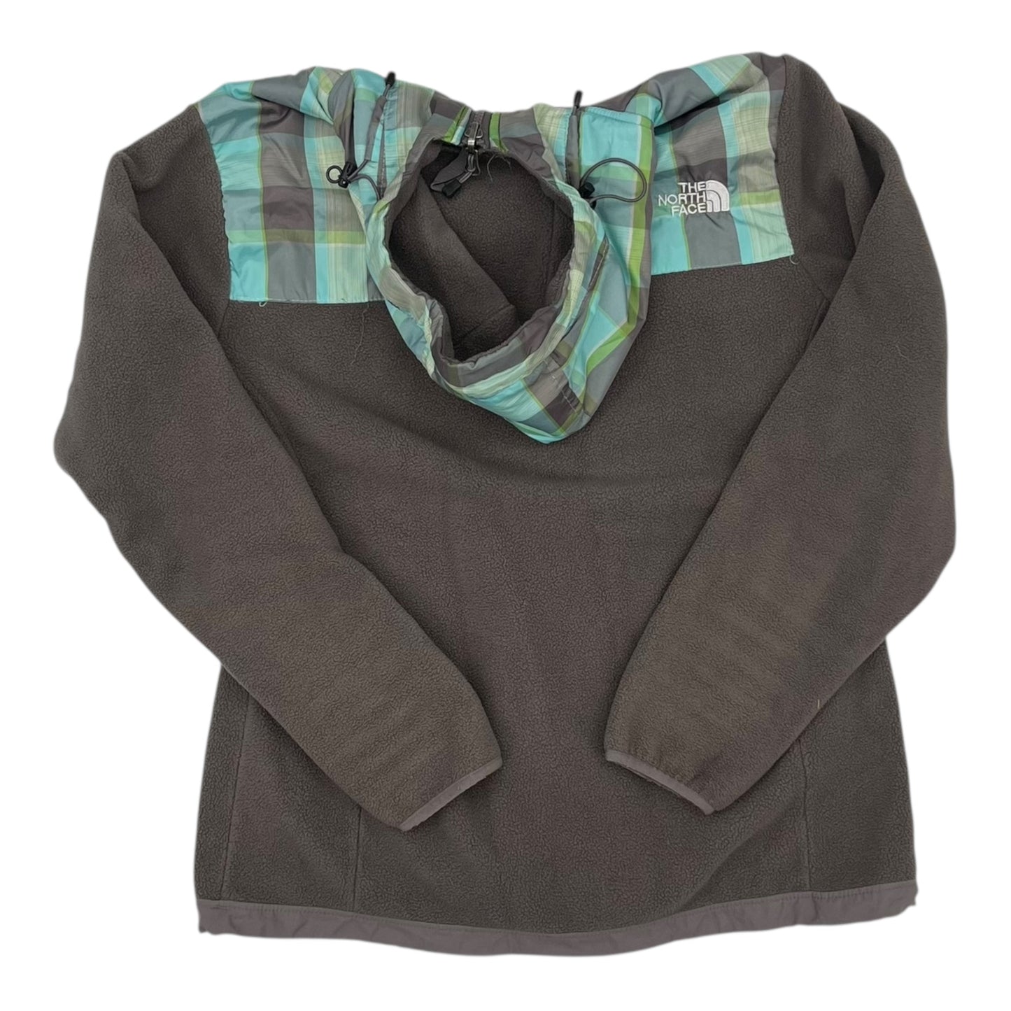 Athletic Jacket By The North Face In Blue & Grey, Size:L