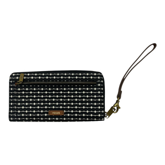 Wallet By Fossil In Black, Size:Large