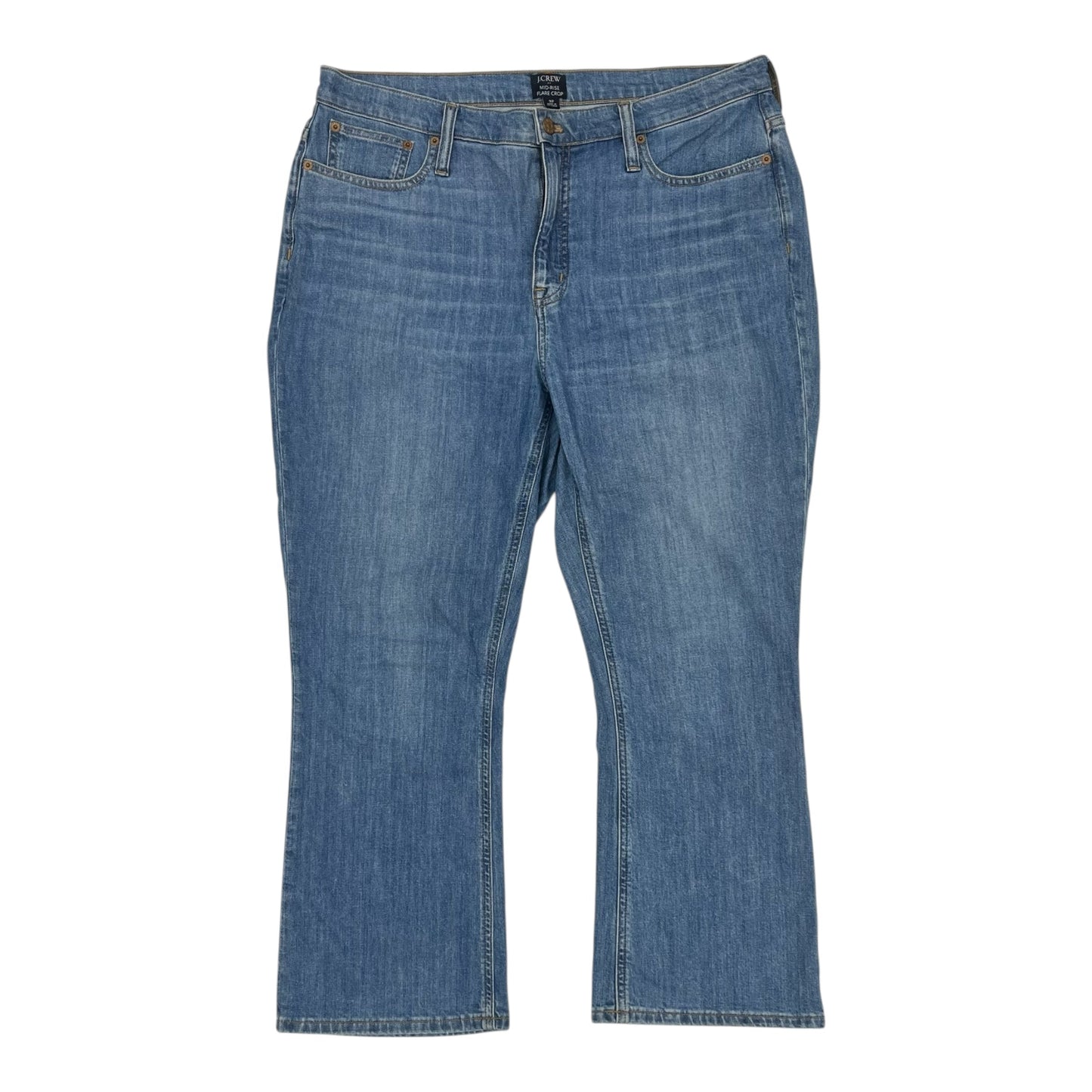 Jeans Cropped By J. Crew In Blue Denim, Size:14
