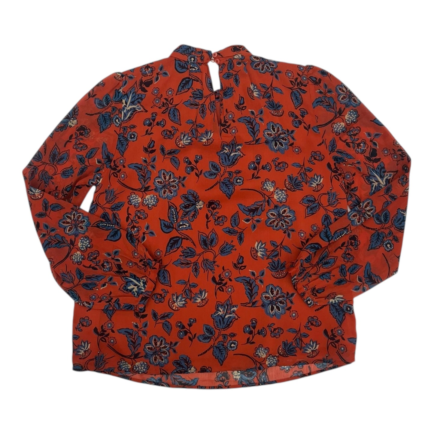 Blouse Ls By Ann Taylor In Orange, Size:S