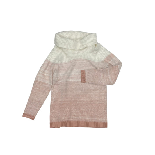 Sweater By Calvin Klein In Pink & White, Size:L