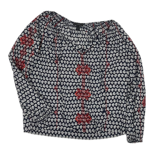 Top Ls By J. Crew In Blue, Size:M