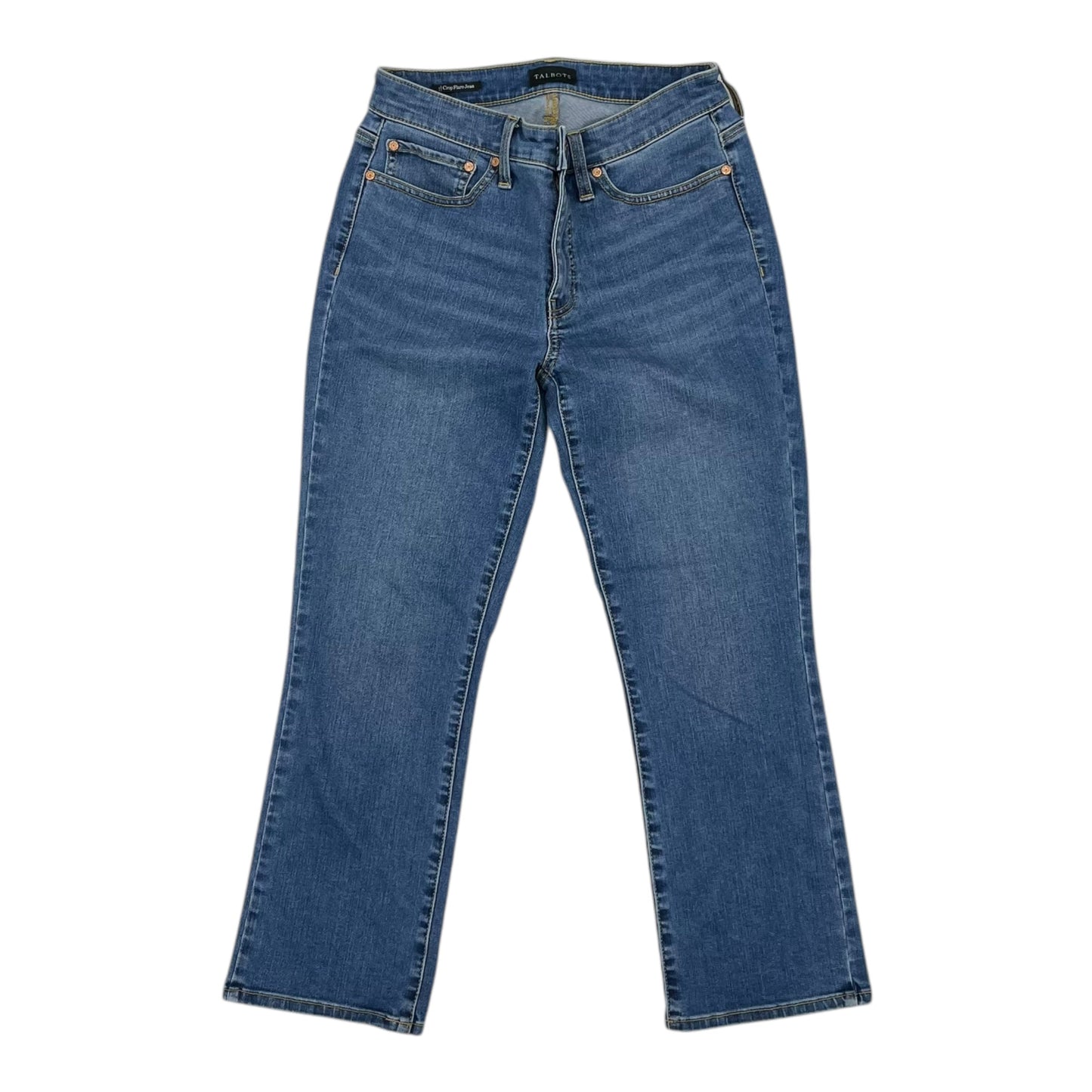 Jeans Cropped By Talbots In Blue Denim, Size:2
