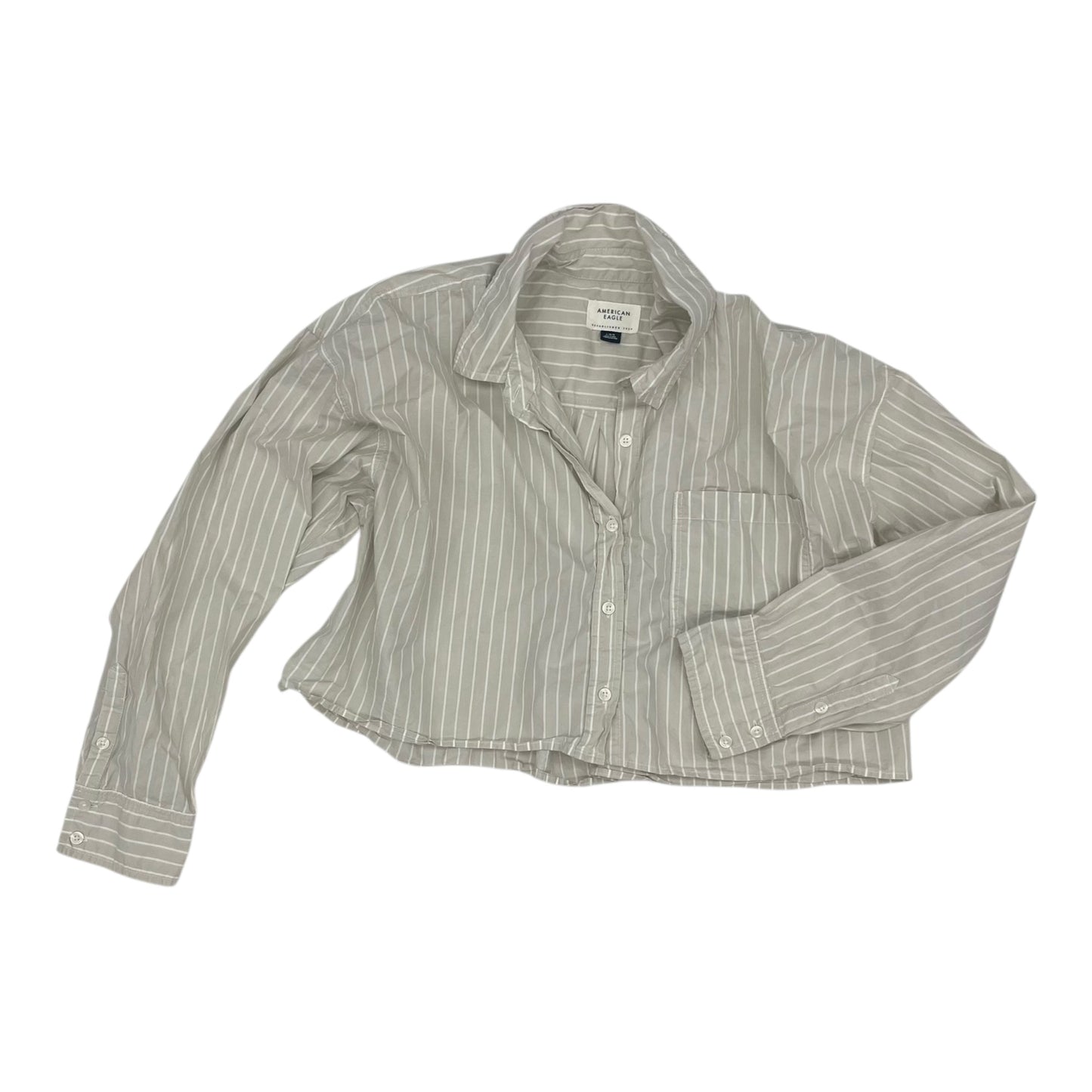 Top Ls By American Eagle In Cream, Size:L