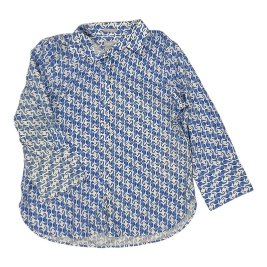 Top Ls By Chicos In Blue & White, Size:L