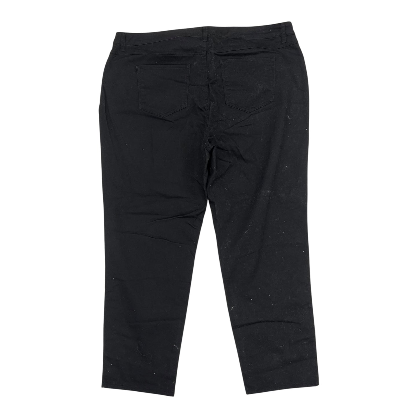 Jeans Straight By Terra & Sky In Black, Size:22