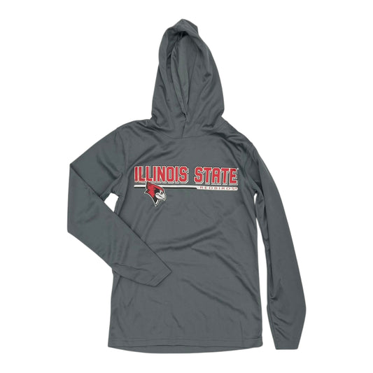 Athletic Top Ls Hoodie By Clothes Mentor In Grey, Size:S