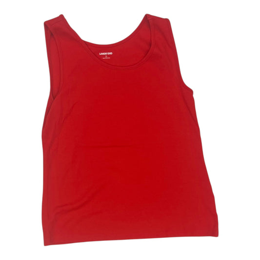 Tank Top By Lands End In Red, Size:L