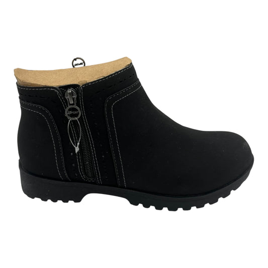 Boots Ankle Flats By Clothes Mentor In Black, Size:8