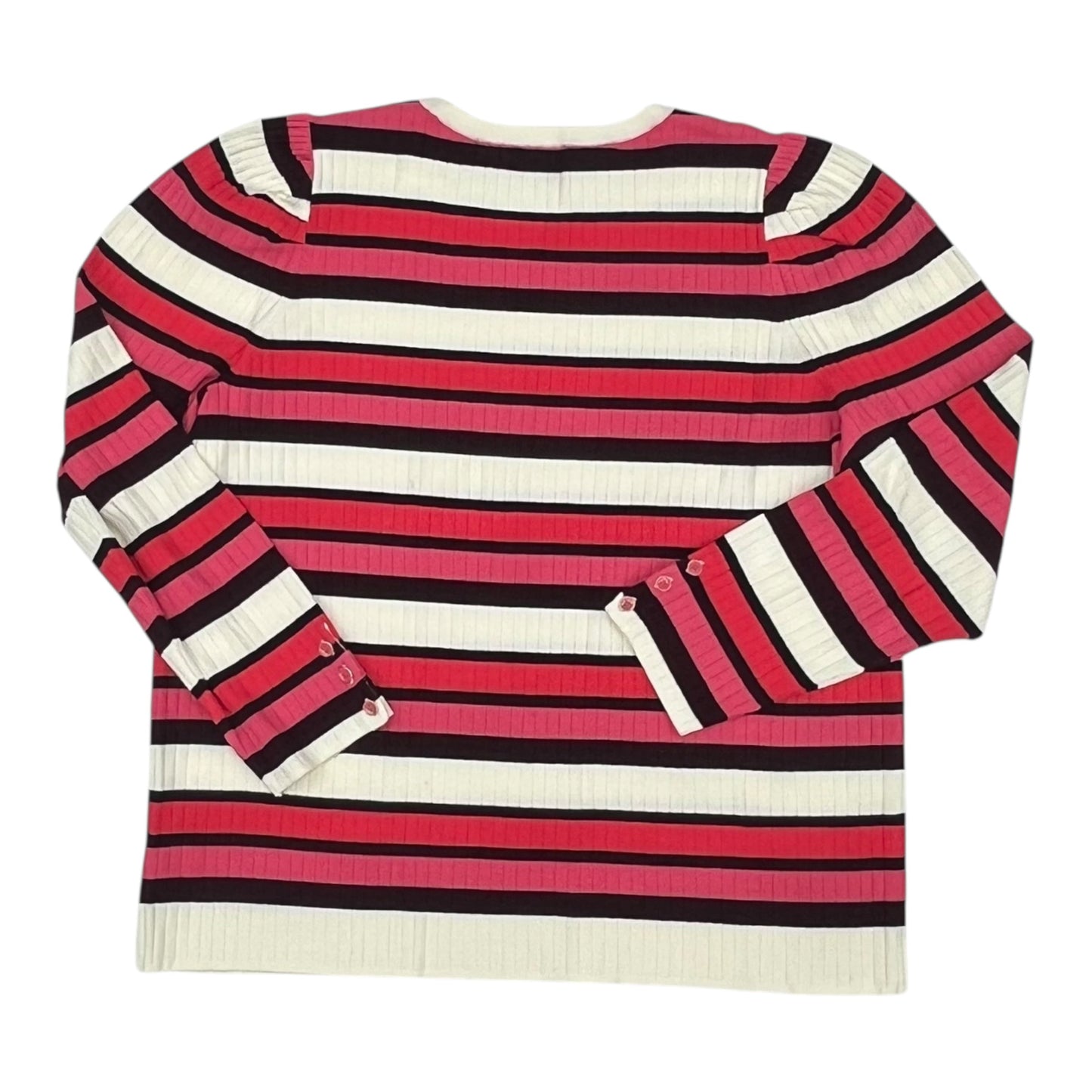Sweater By Talbots In Pink & Red, Size:2X