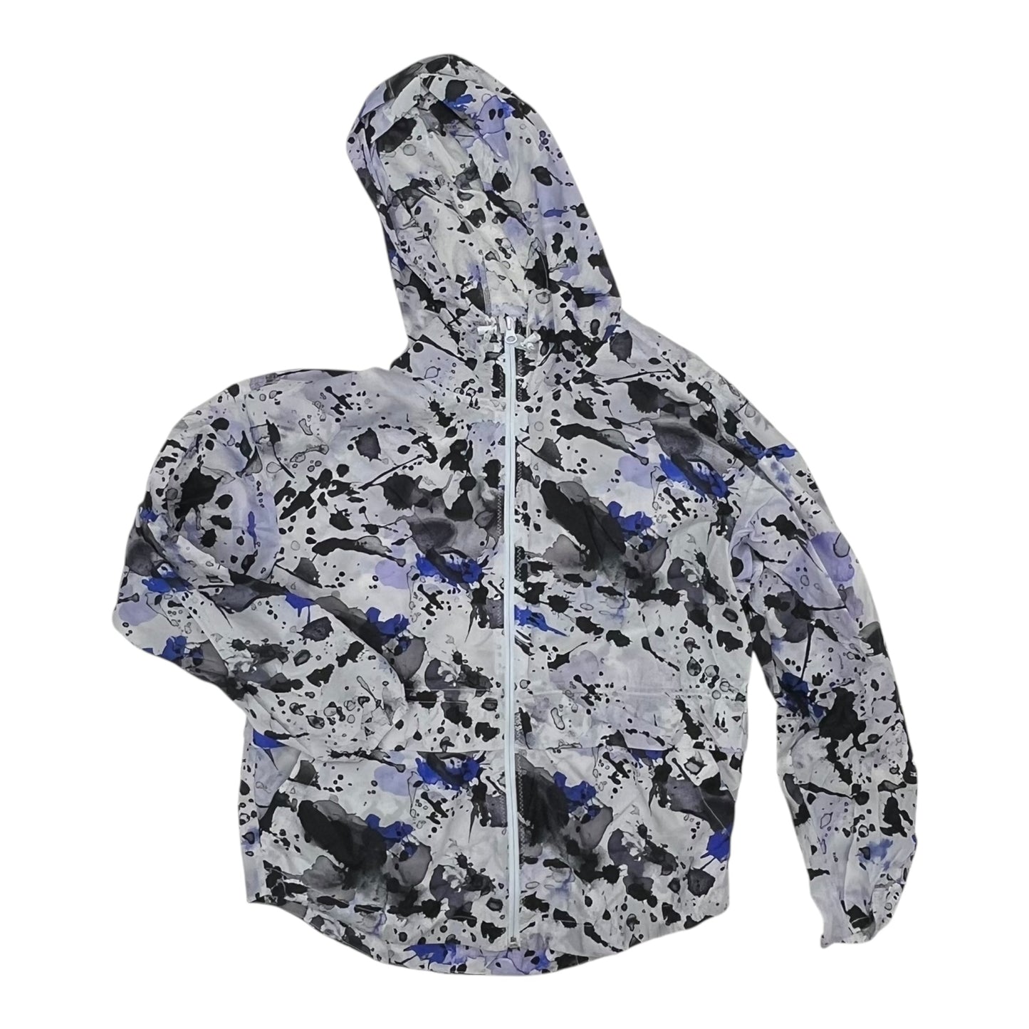 Jacket Windbreaker By Zella In Black & Blue, Size:Xs