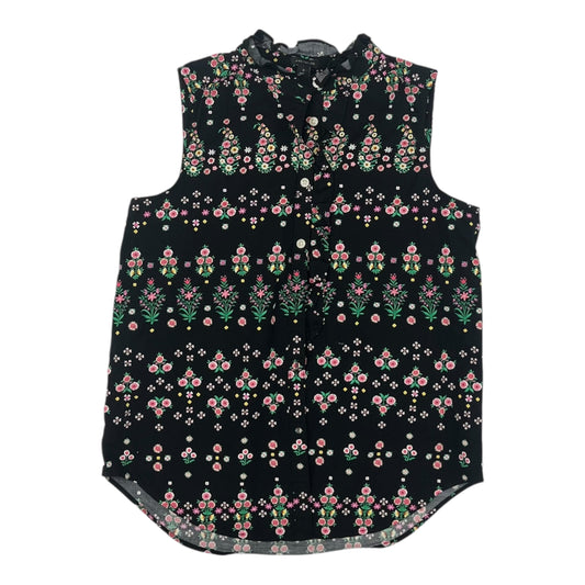 Blouse Sleeveless By Ann Taylor In Floral Print, Size:M