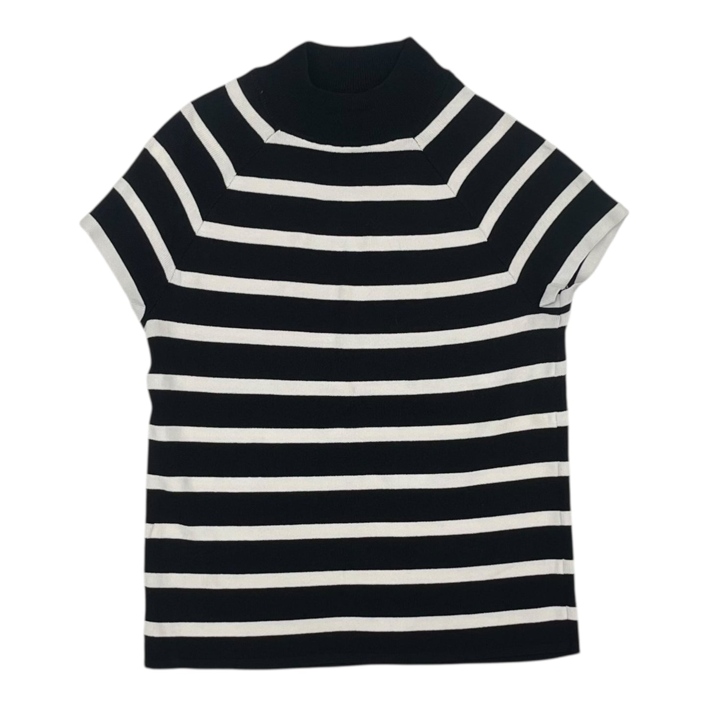 Sweater Ss By Worthington In Black & White, Size:S