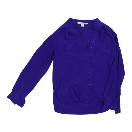 Blouse Designer By Diane Von Furstenberg In Purple, Size:S