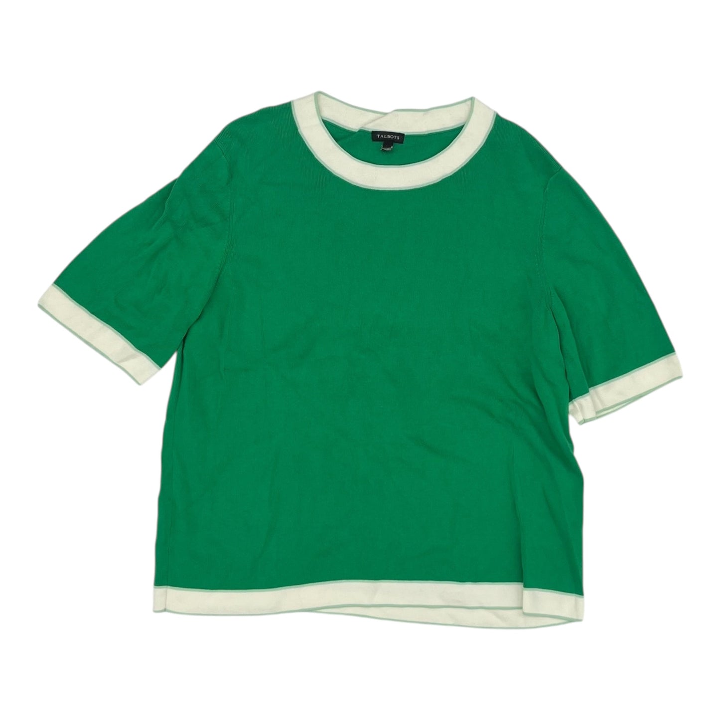 Sweater Ss By Talbots In Green, Size:Xl