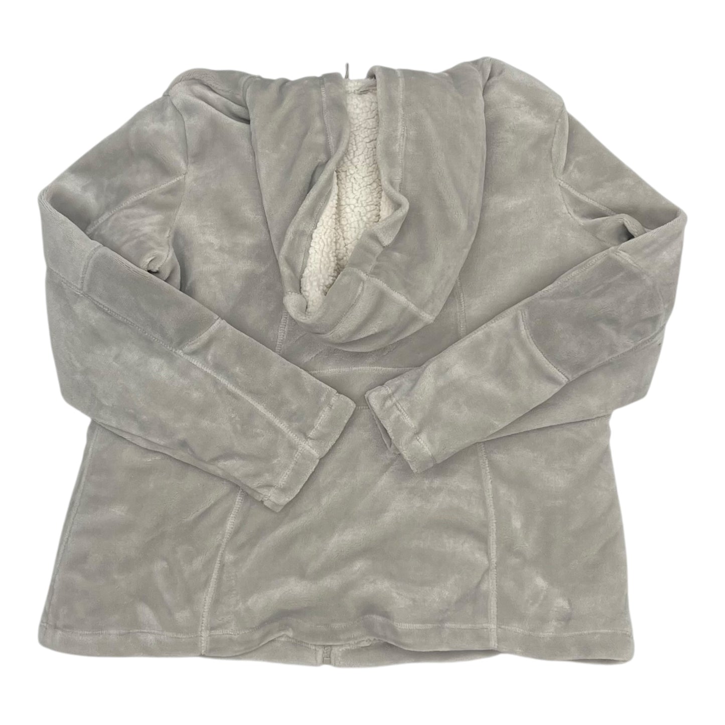 Jacket Faux Fur & Sherpa By Weatherproof In Grey, Size:2X