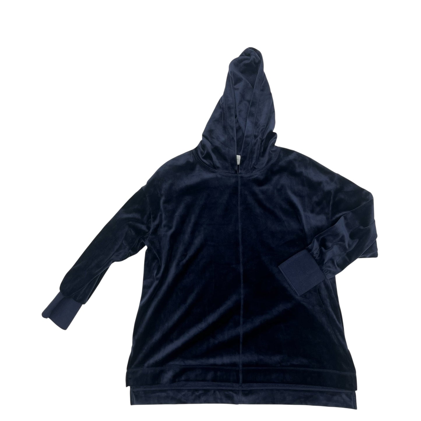 Sweatshirt Hoodie By Chicos In Navy, Size:Xl