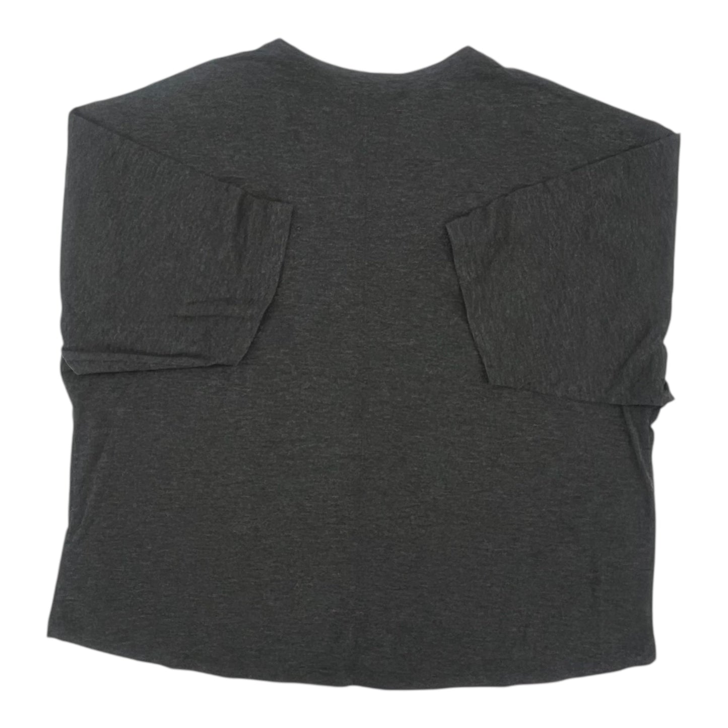 Top 3/4 Sleeve By Zenana In Grey, Size:Xl