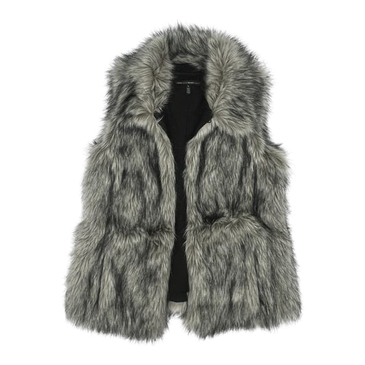 Vest Faux Fur & Sherpa By White House Black Market In Grey, Size:S