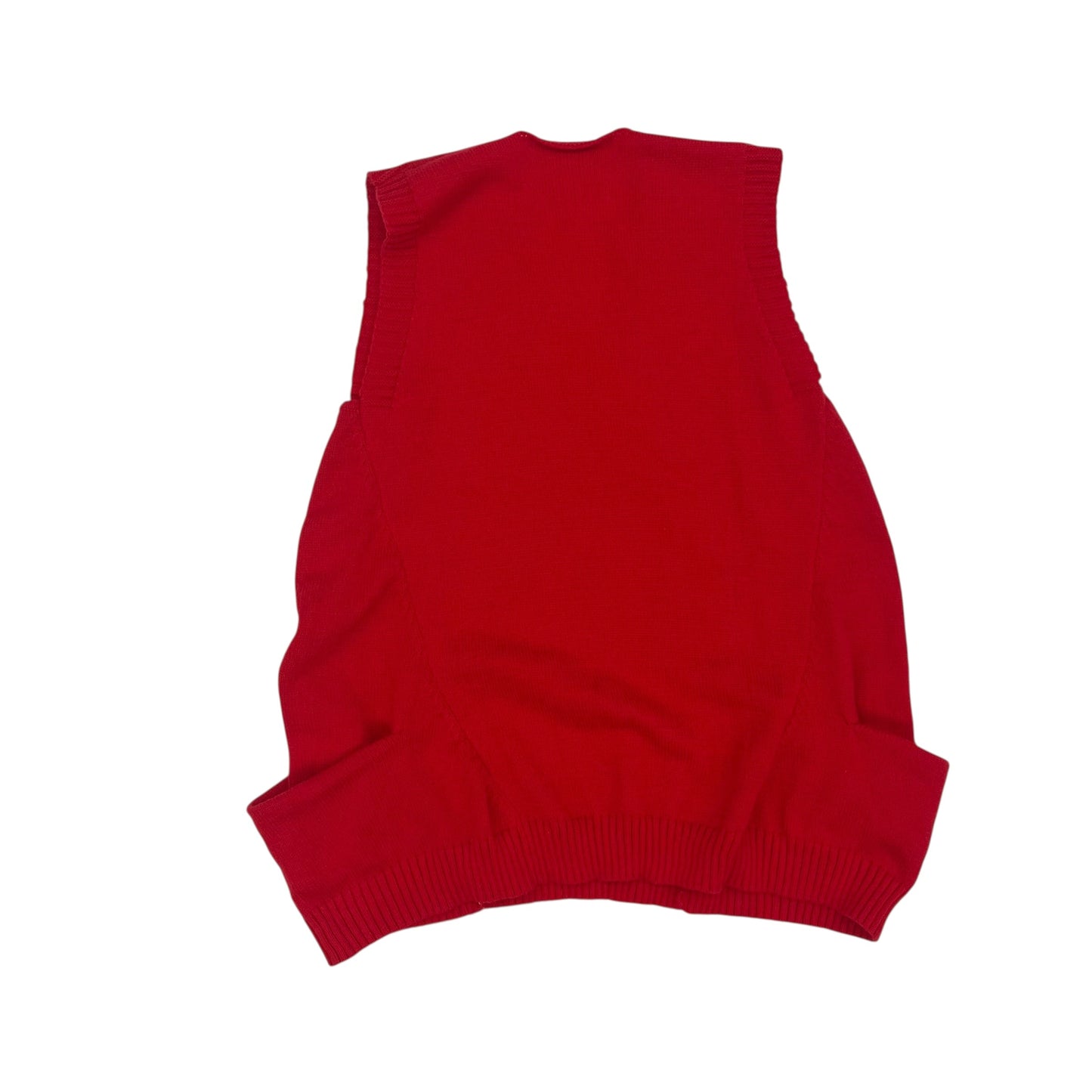 Vest Sweater By Clothes Mentor In Red, Size:Xl