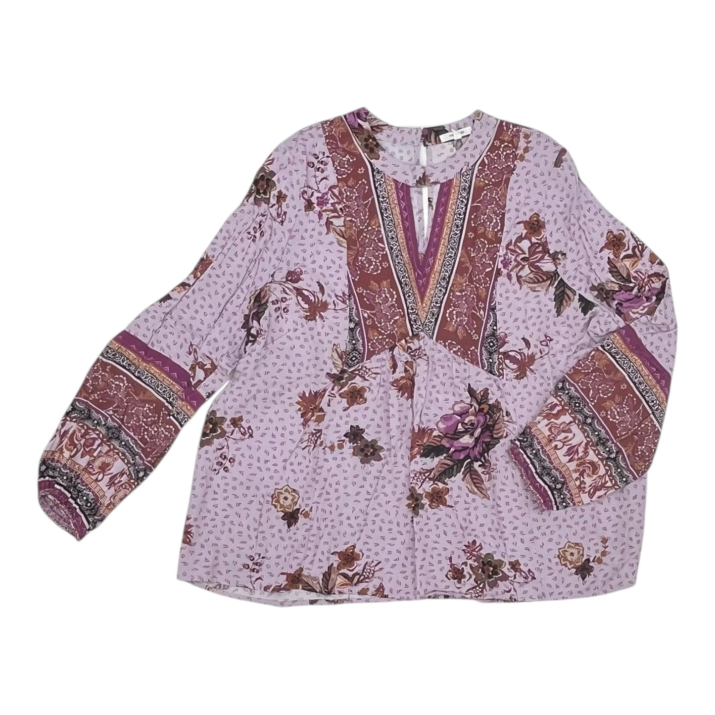 Blouse Ls By Maurices In Purple, Size:1