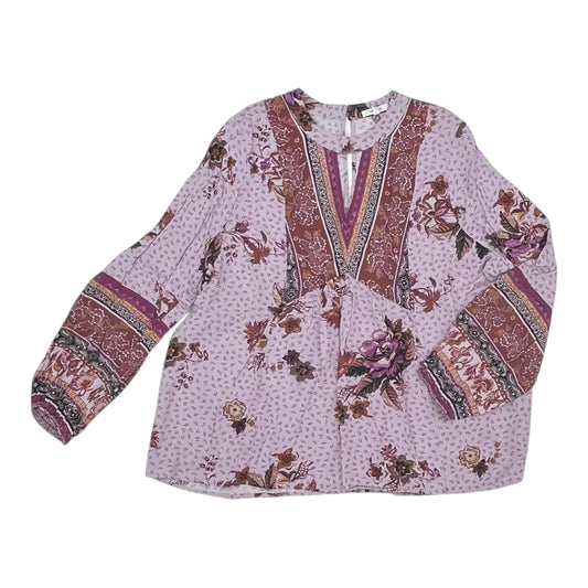 Blouse Ls By Maurices In Purple, Size:1