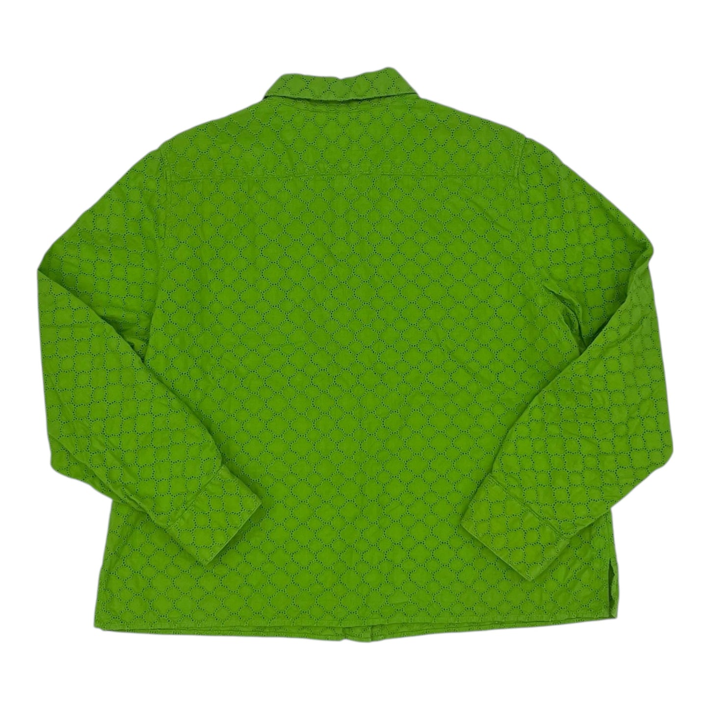 Blouse Ls By Talbots In Green, Size:Xlp