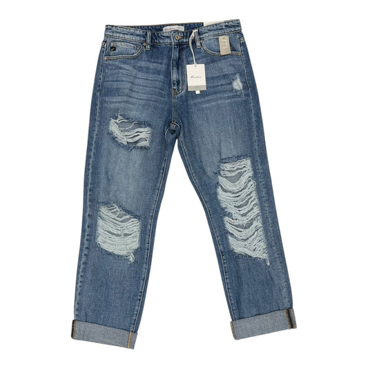 Jeans Boyfriend By Kancan In Blue Denim, Size:8