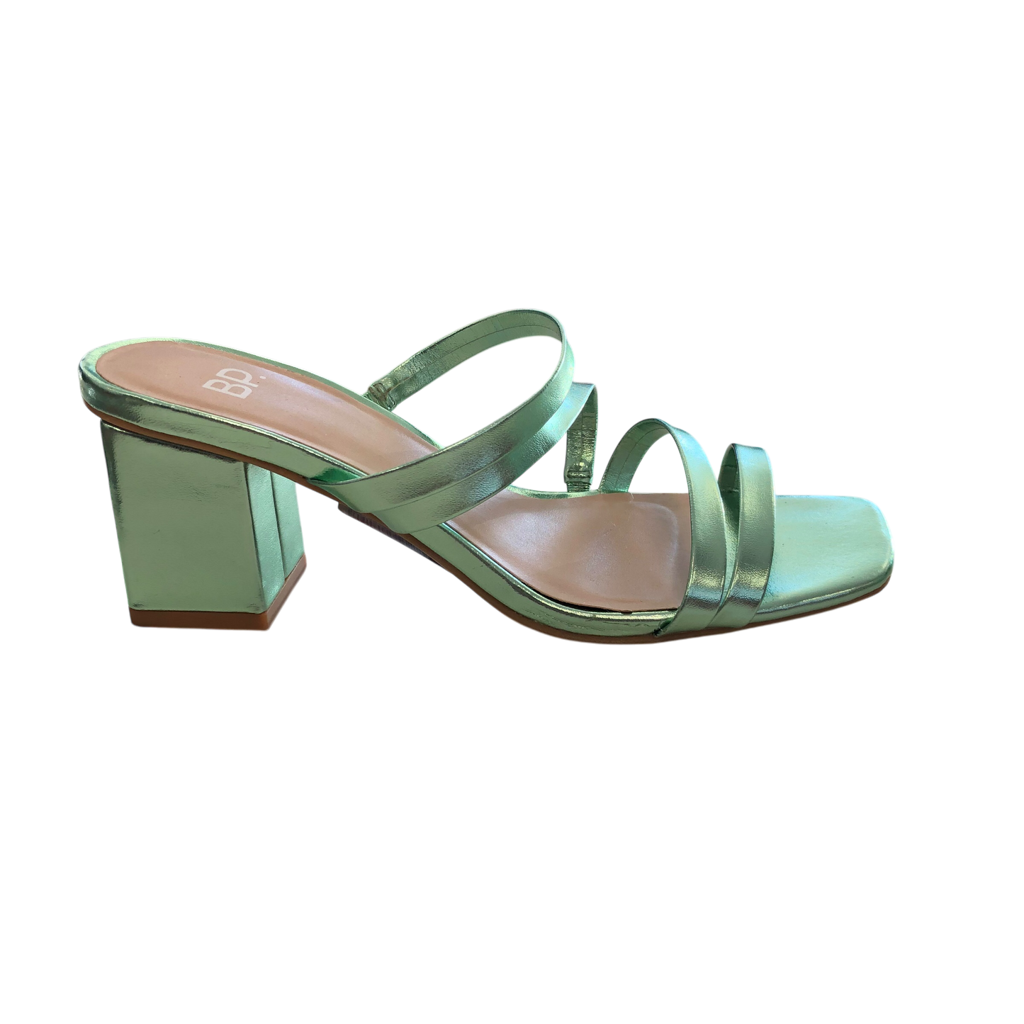 Sandals Heels Block By Bp In Green, Size: 6.5