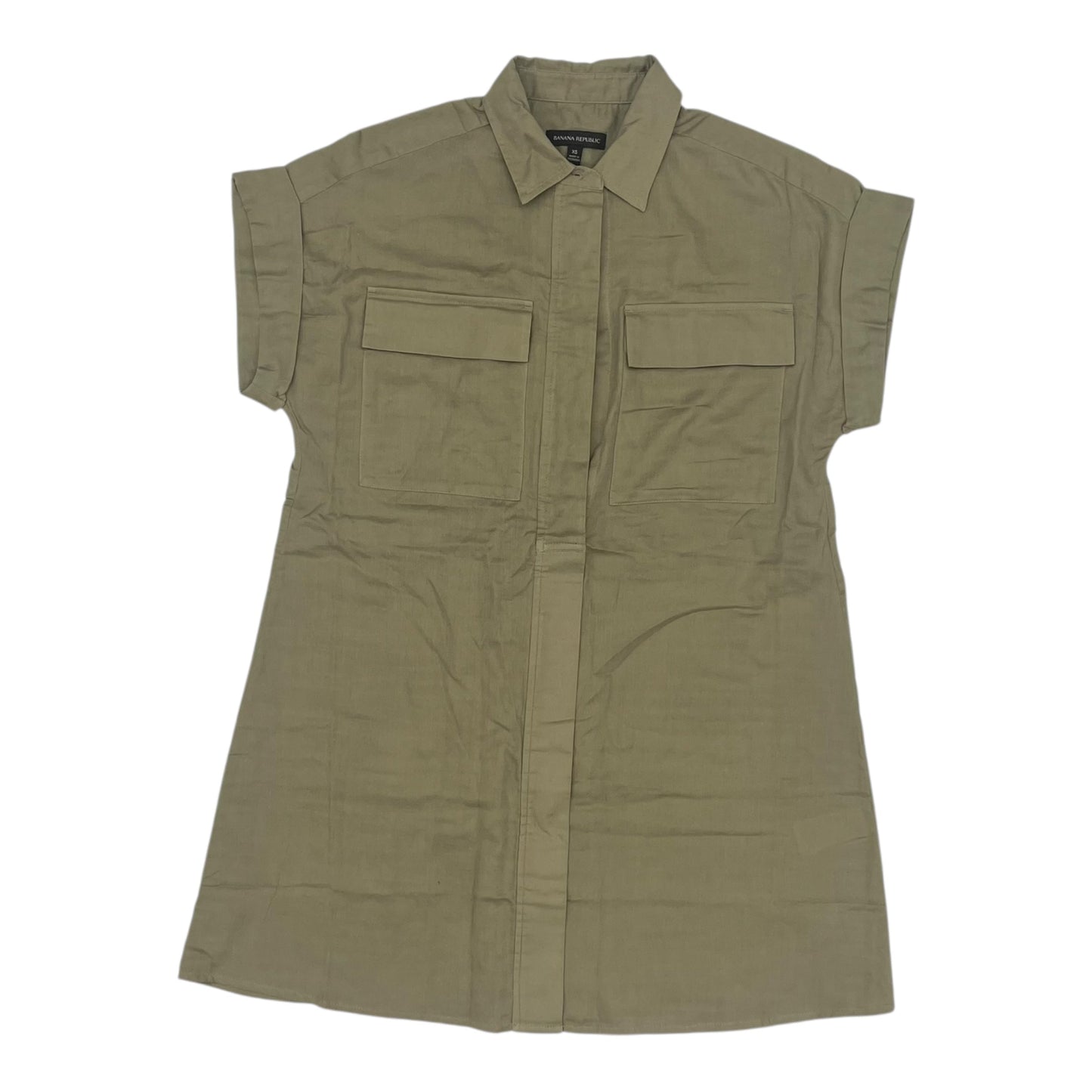 Dress Casual Short By Banana Republic In Green, Size:Xs