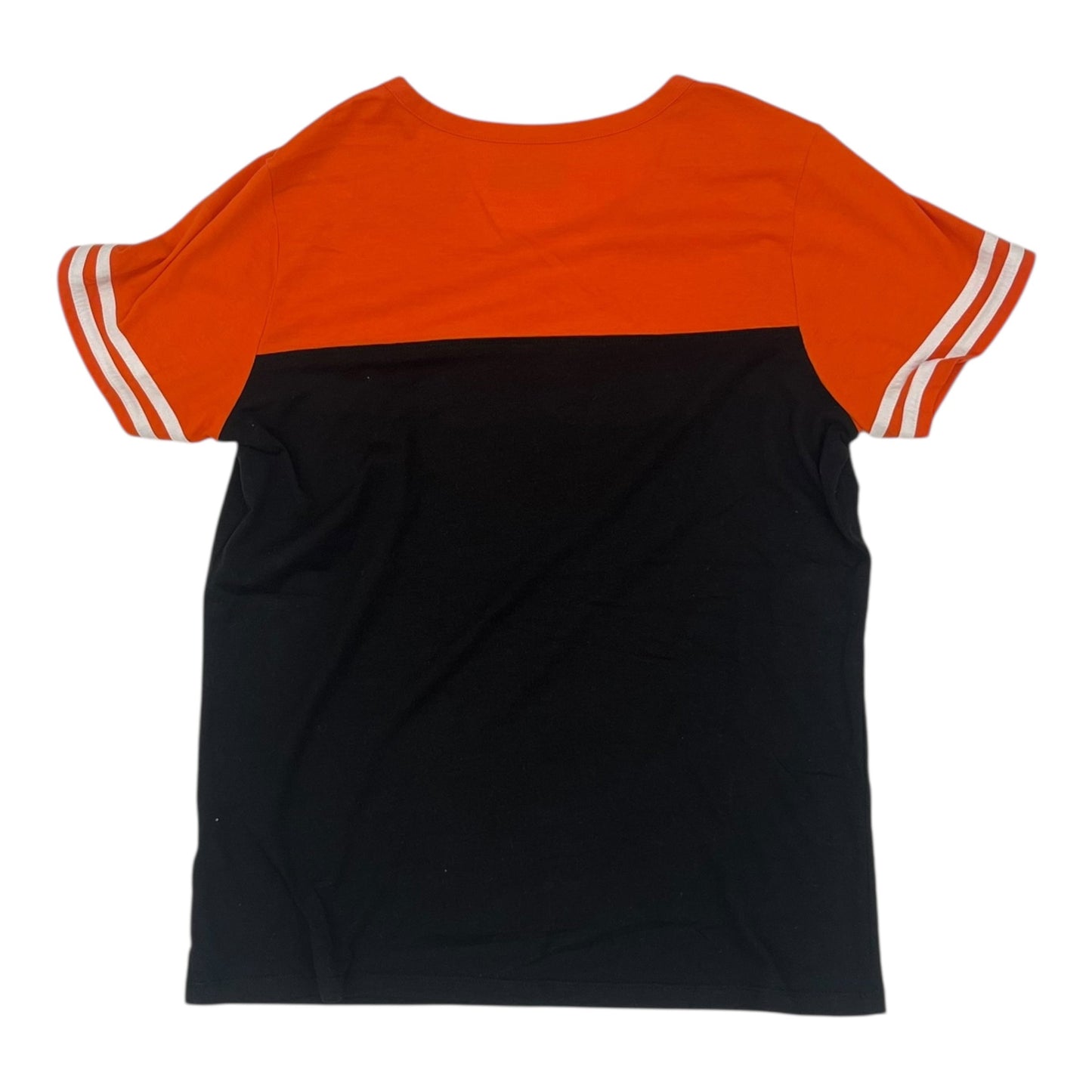 Athletic Top Ss By Clothes Mentor In Orange, Size:L