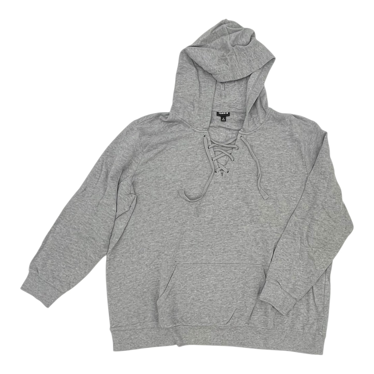 Sweatshirt Hoodie By Torrid In Grey, Size:3X