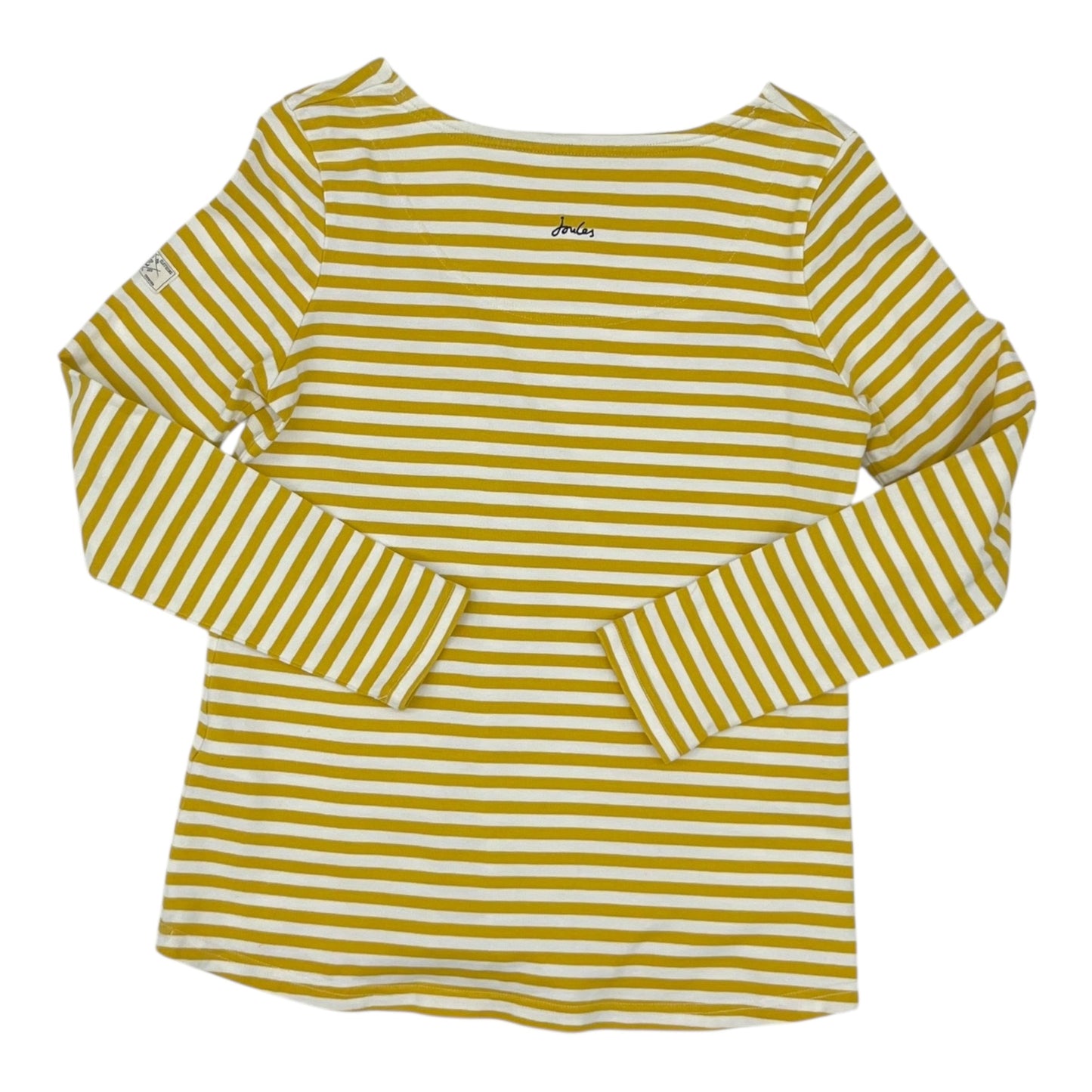Top Ls By Joules In White & Yellow, Size:M