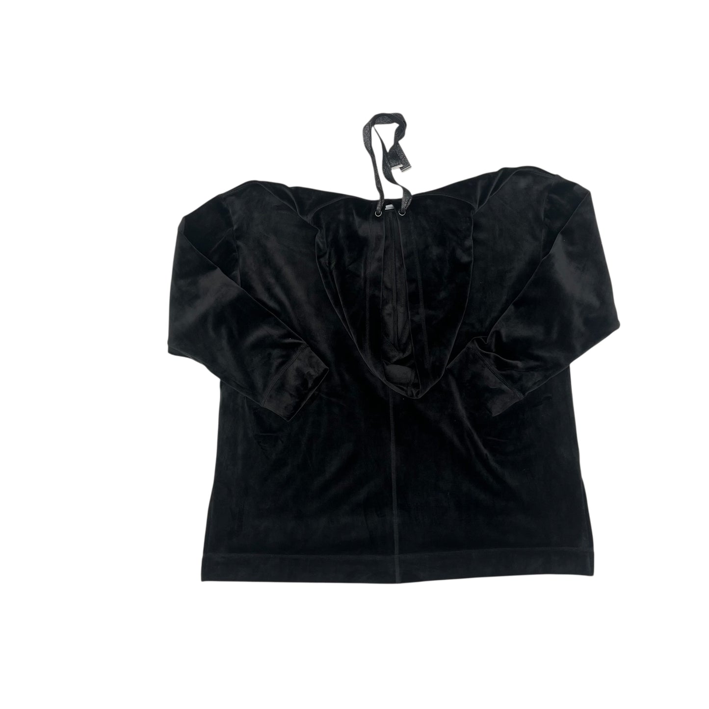 Sweatshirt Hoodie By Chicos In Black, Size:Xl