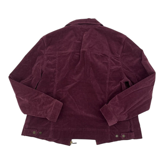 Jacket Moto By Charter Club In Purple, Size:Xl