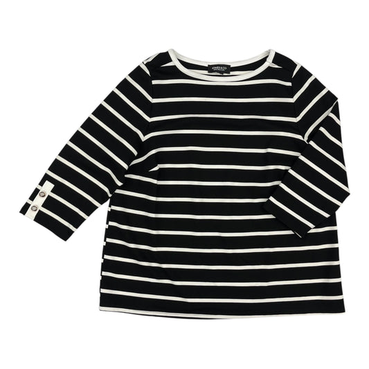 Top Ls By Jones And Co In Black & White, Size:Xl