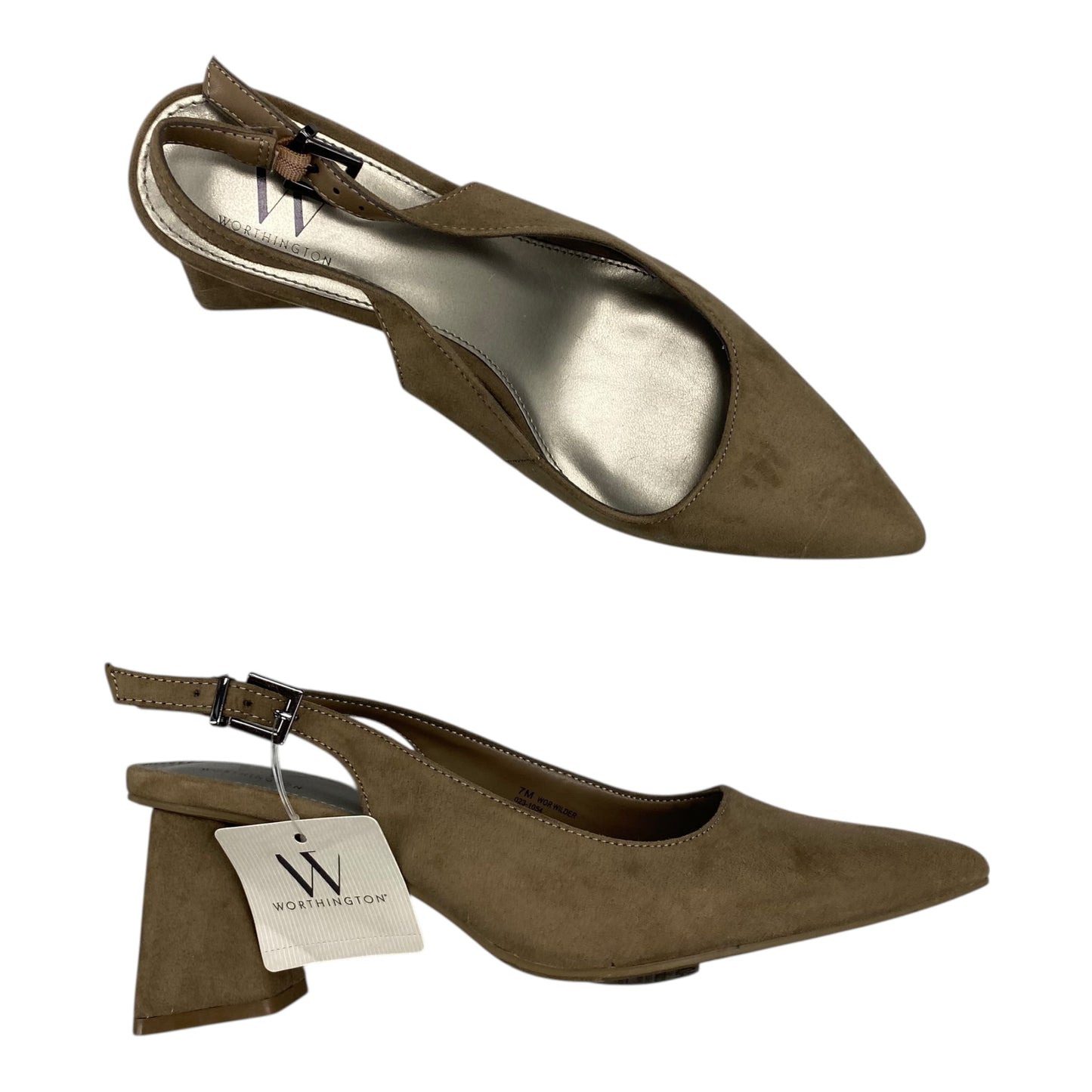 Shoes Heels Block By Worthington In Brown, Size:7