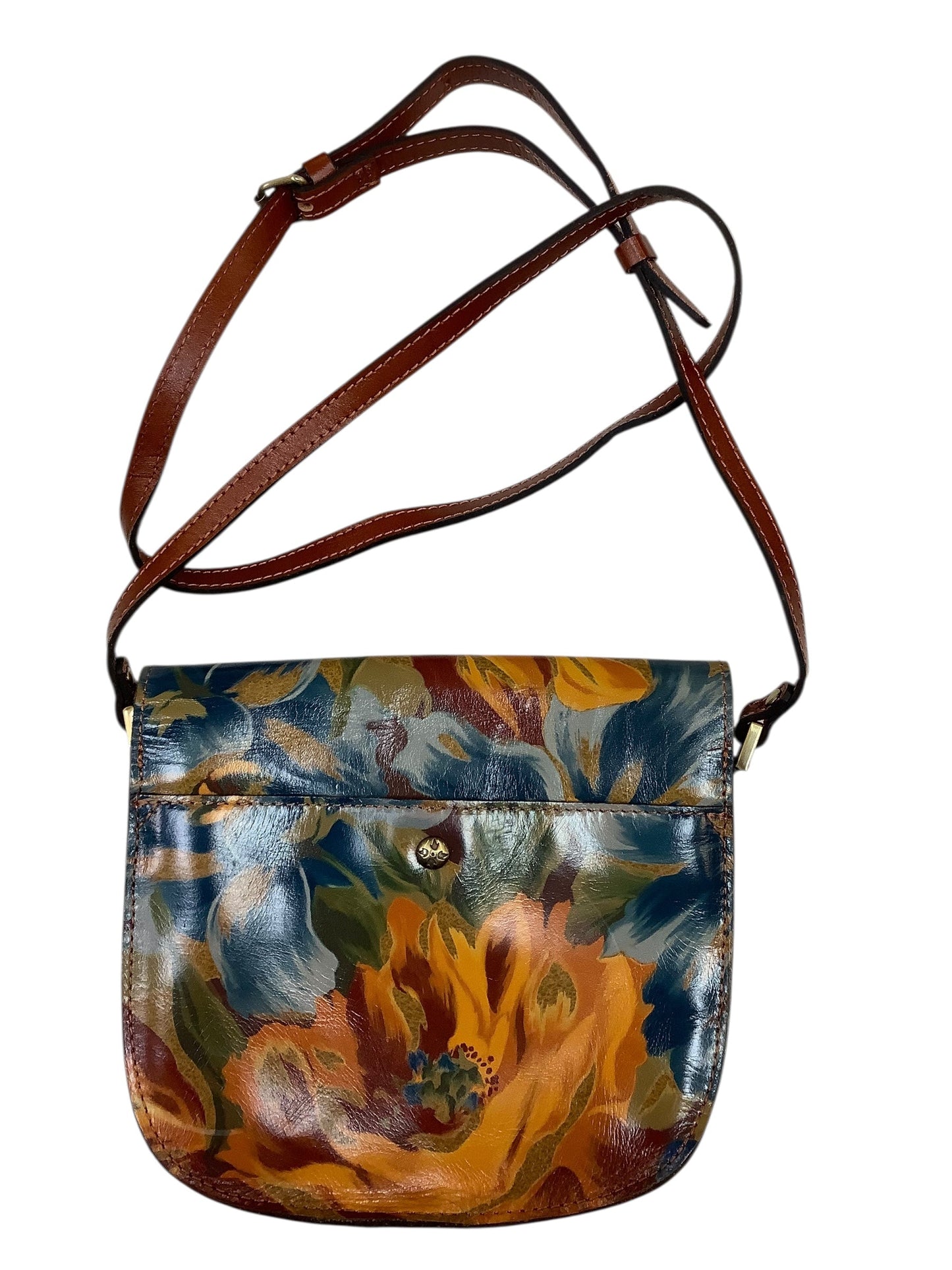 Crossbody Designer By Patricia Nash In Brown, Size:Small