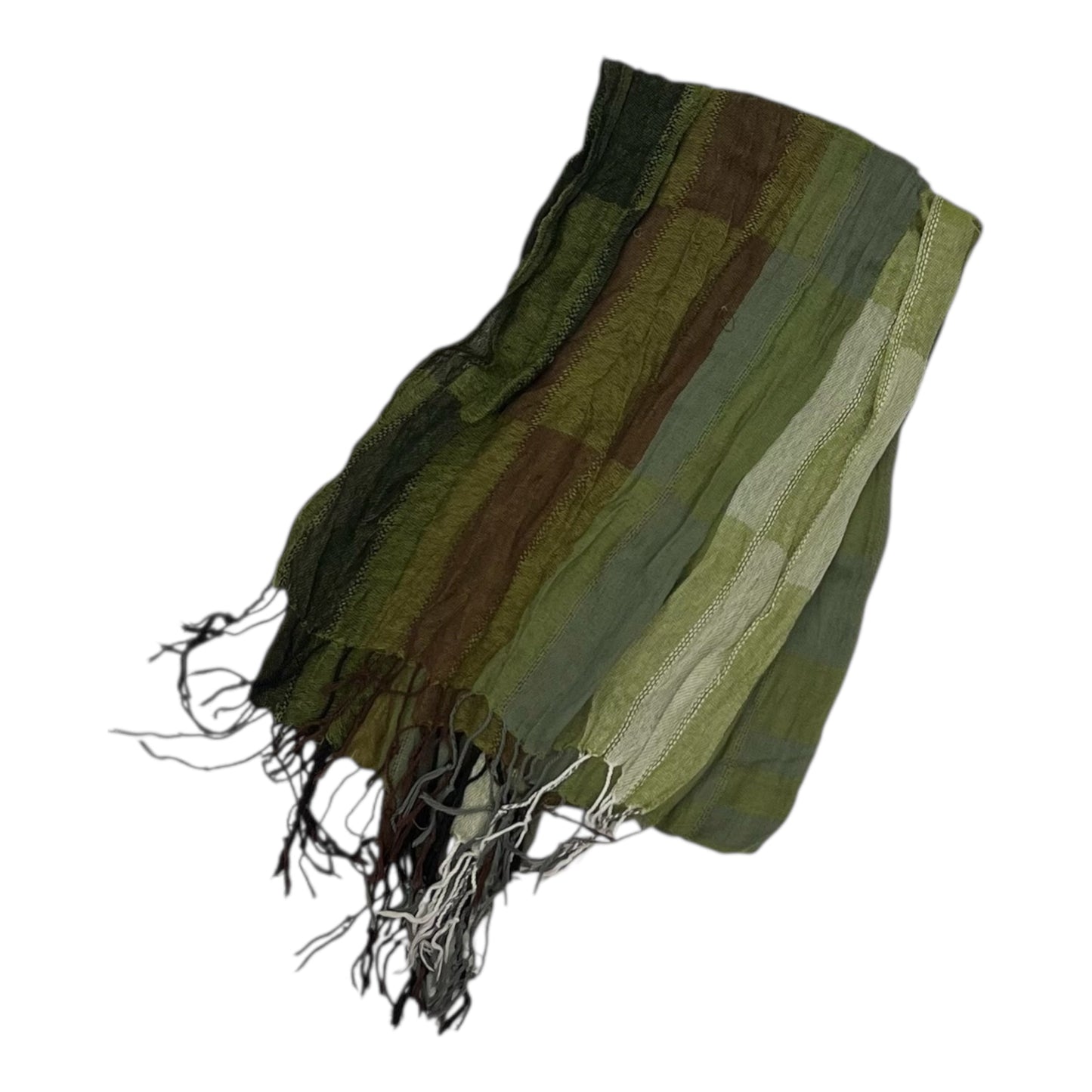 Scarf Long By Clothes Mentor In Brown & Green