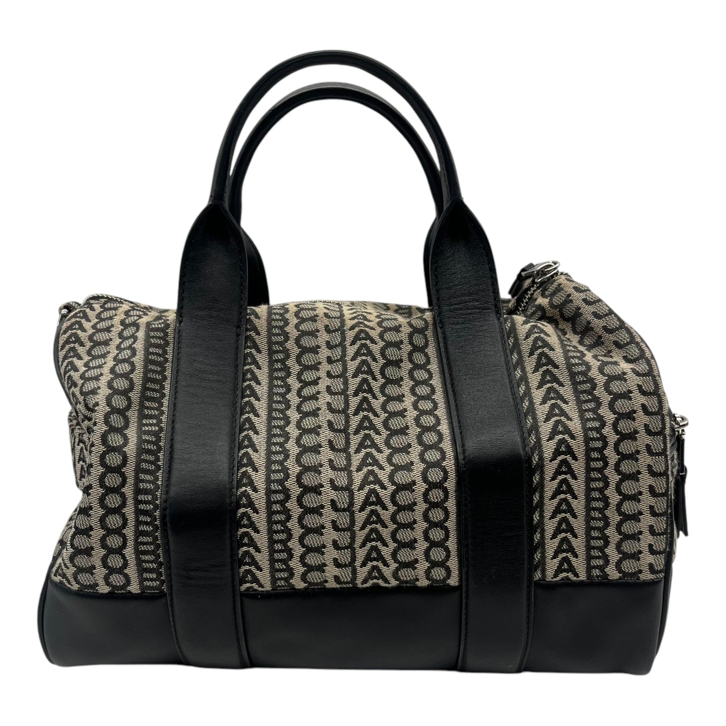 Handbag Designer By Marc Jacobs In Black & Tan, Size:Medium