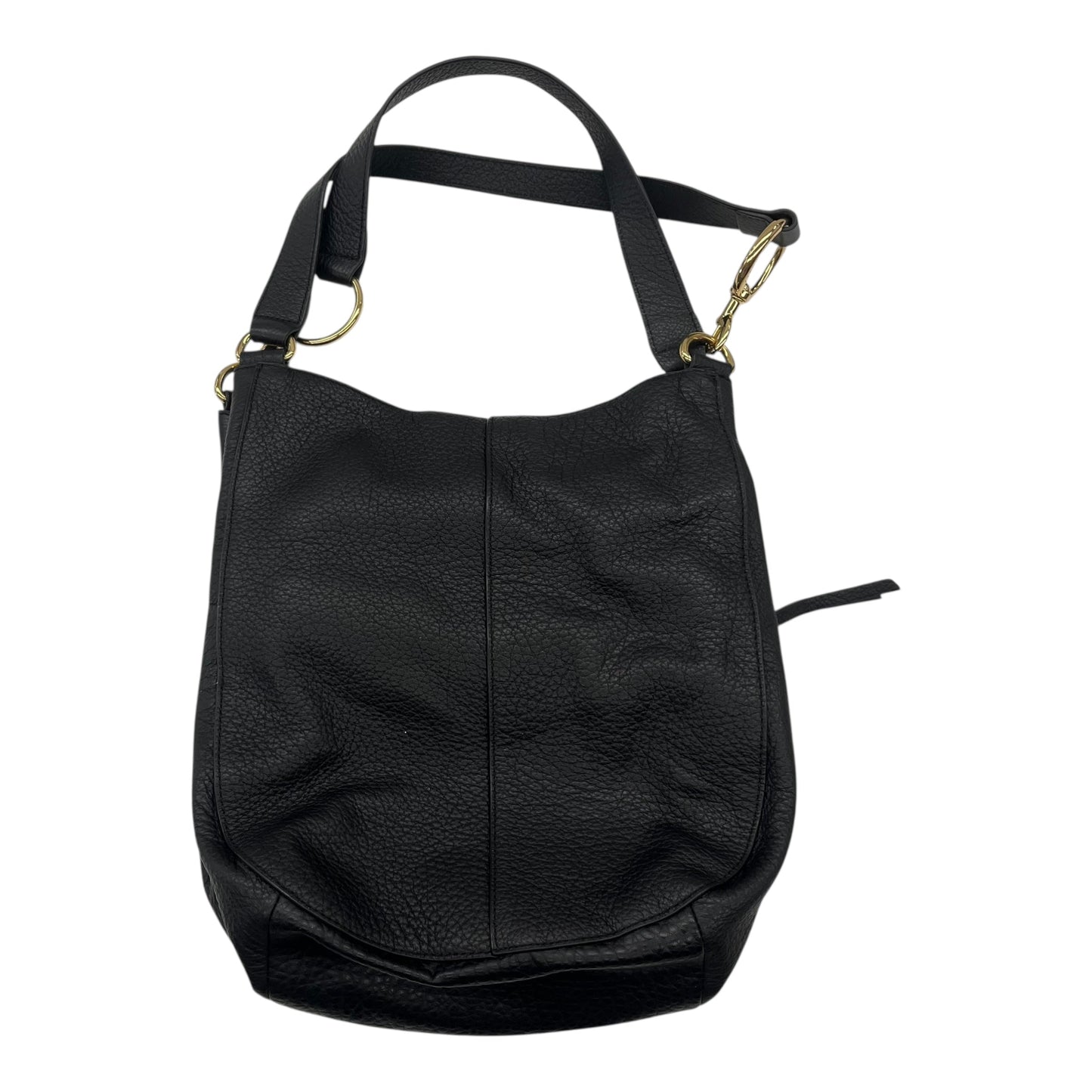Handbag Leather By Vince Camuto In Black, Size:Medium