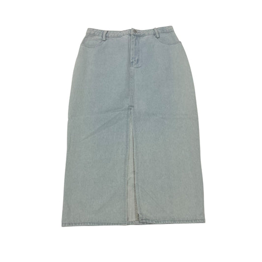 Skirt Midi By Le Lis In Blue Denim, Size:L