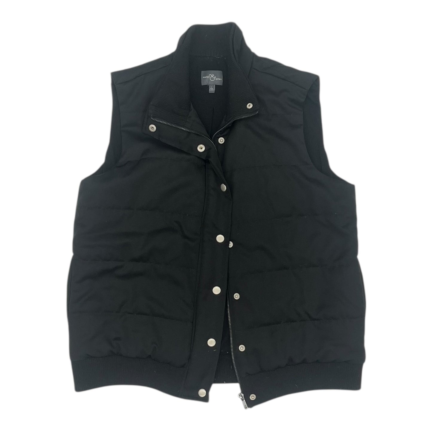 Vest Puffer & Quilted By Market & Spruce In Black, Size:L