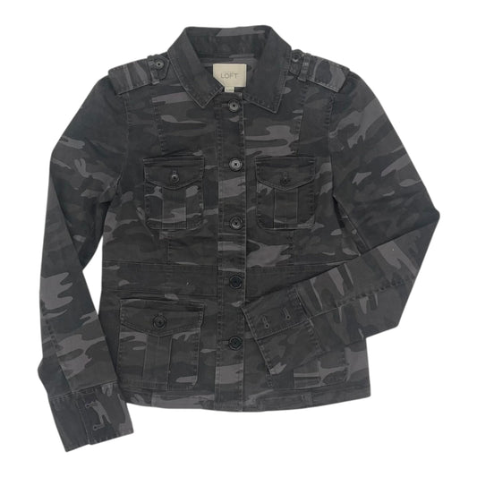 Jacket Denim By Loft In Camouflage Print, Size:Xs