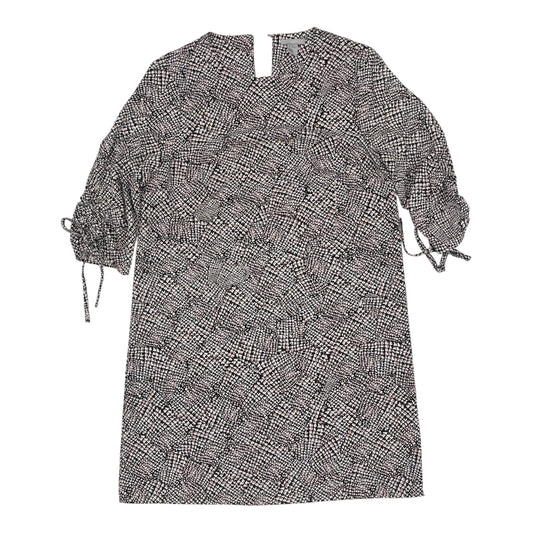 Dress Casual Short By H&M In Black & Pink, Size:12