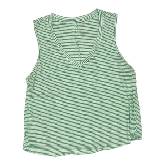 Tank Top By Sonoma In Green & White, Size:L