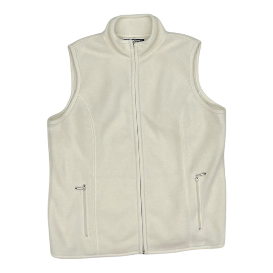 Vest Fleece By Karen Scott In Cream, Size:M