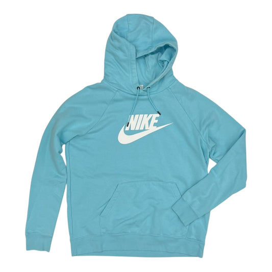 ATHLETIC SWEATSHIRT HOODIE by NIKE In BLUE, Size: L